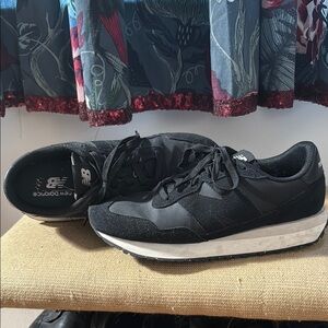 New Balance Black and White Running Shoes